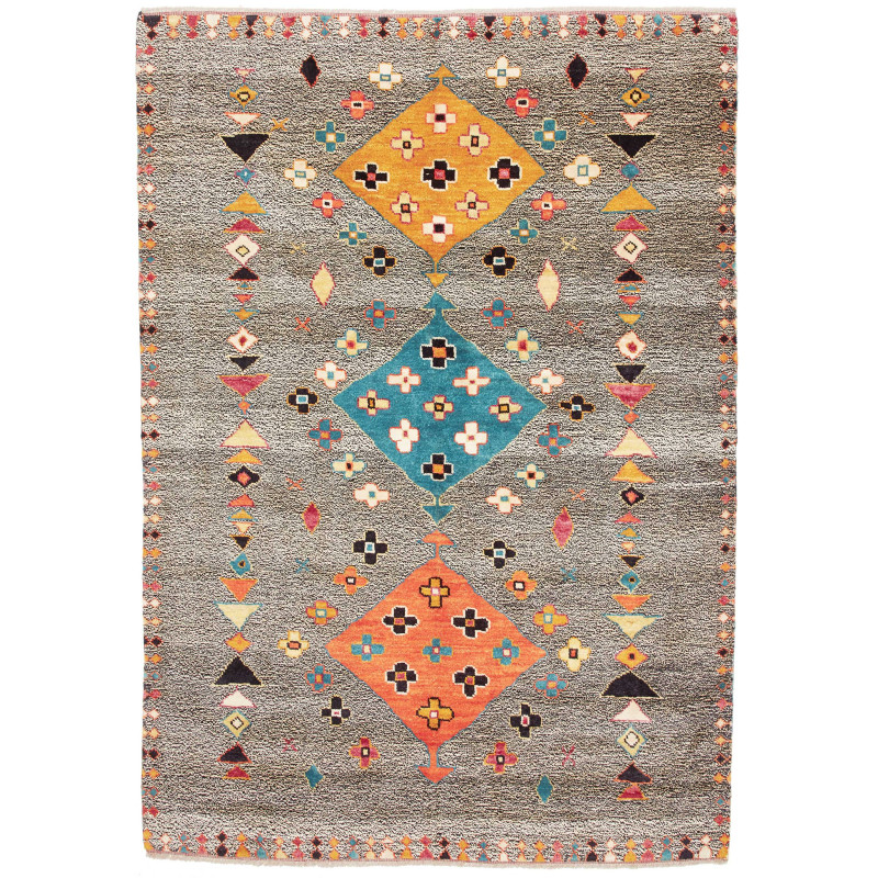 Rug Gabbeh Marrakech Pakistan 175x252 Grey Mult