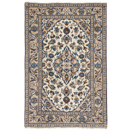 Hand Made Rug Kashan Fine Persia 97x152 Ivory B