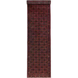 Hand Made Rug Hamadan Persia 120x510 Dark Red D