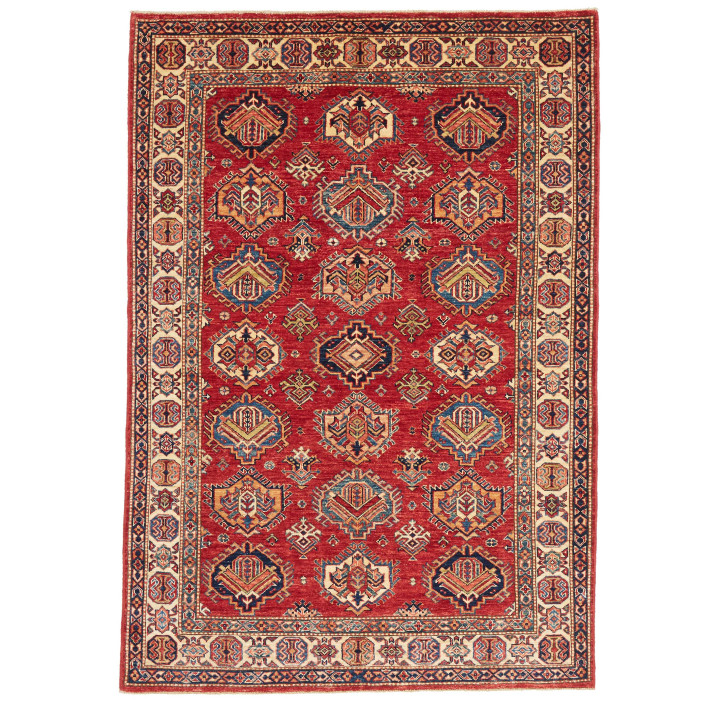 Hand Made Rug Kazak Fine Pakistan 143x205 Red B