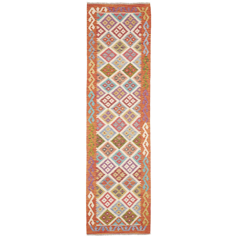 Rug Kilim Afghanistan 79x298 Terracotta Orange