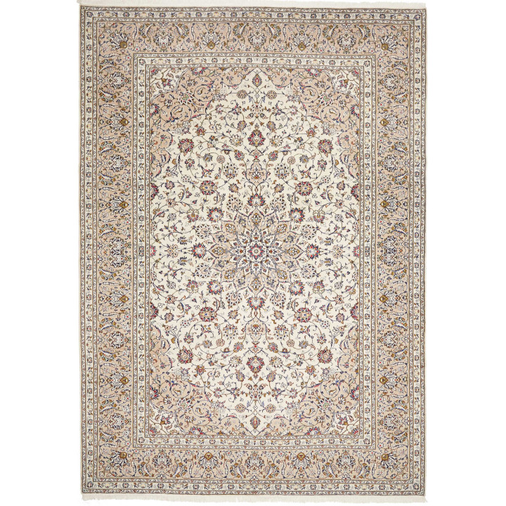 Tappeto Originale Kashan Persia 240x345 Avorio