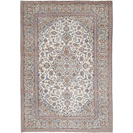 Tappeto Originale Kashan Persia 195x287 Avorio