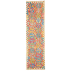 Rug Kilim Afghanistan 79x290 Coral Blue