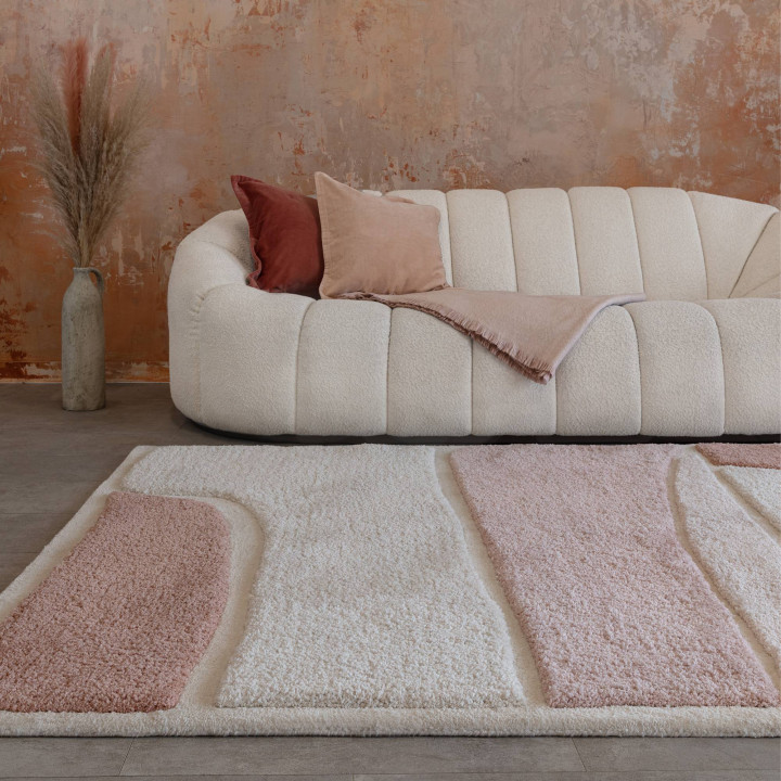 Tappeto Horizon geometrico beige tortora e sfuma