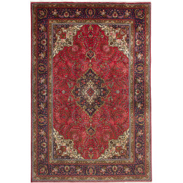 Tappeto Originale Tabriz Persia 202x303 Rosso B