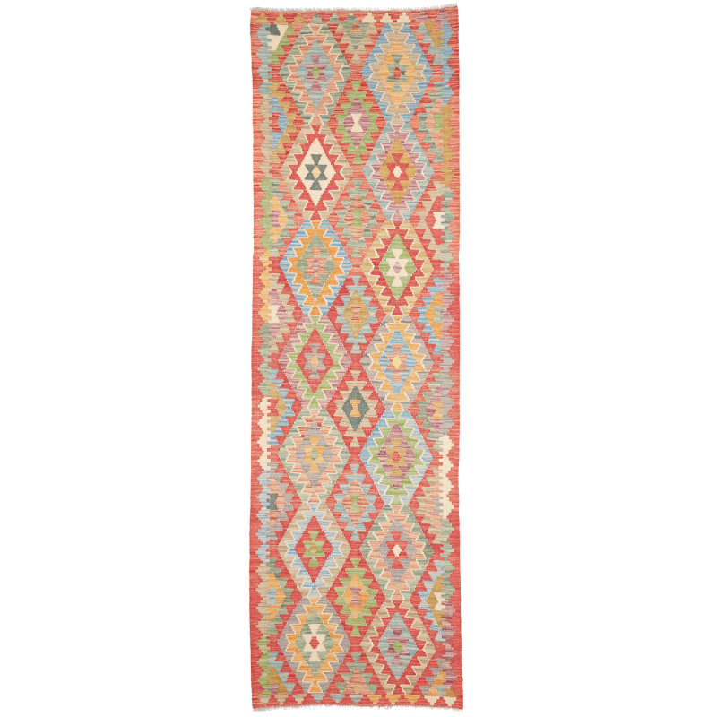 Rug Kilim Afghanistan 84x292 Coral Red Terracot