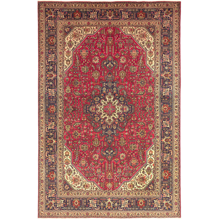 Tappeto Originale Tabriz Persia 200x305 Rosso S