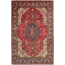 Tappeto Originale Tabriz Persia 200x300 Rosso B