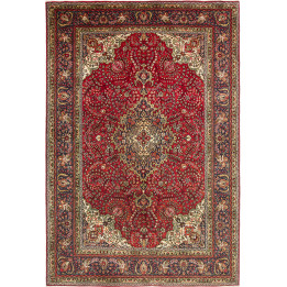 Tappeto Originale Tabriz Persia 202x300 Rosso B