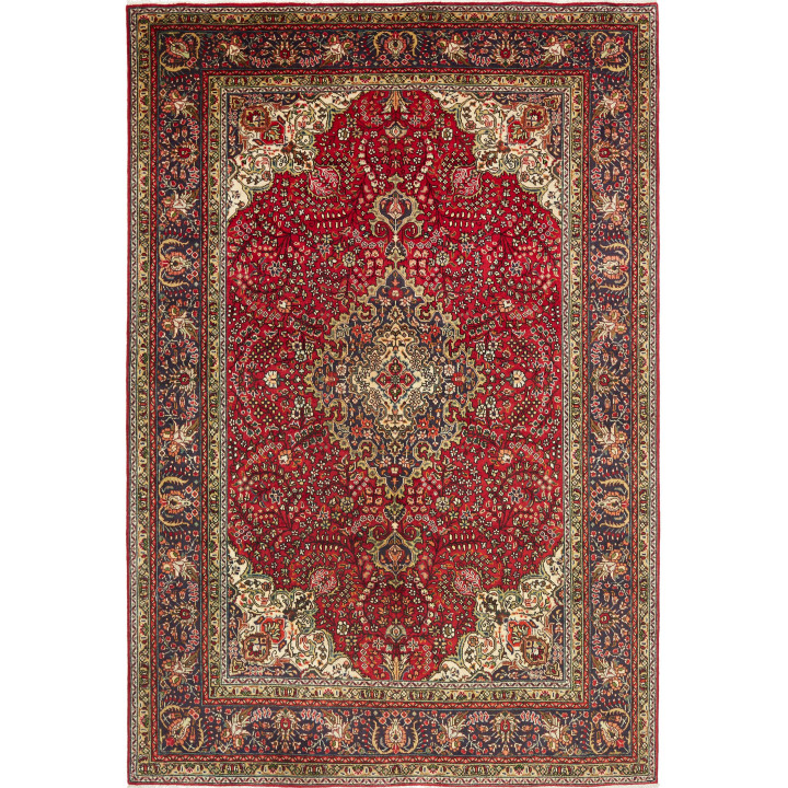 Tappeto Originale Tabriz Persia 202x300 Rosso B