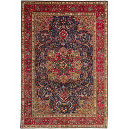 Tappeto Originale Tabriz Persia 205x300 Blu Scu