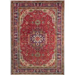 Hand Made Rug Tabriz Persia 208x290 Red Blue