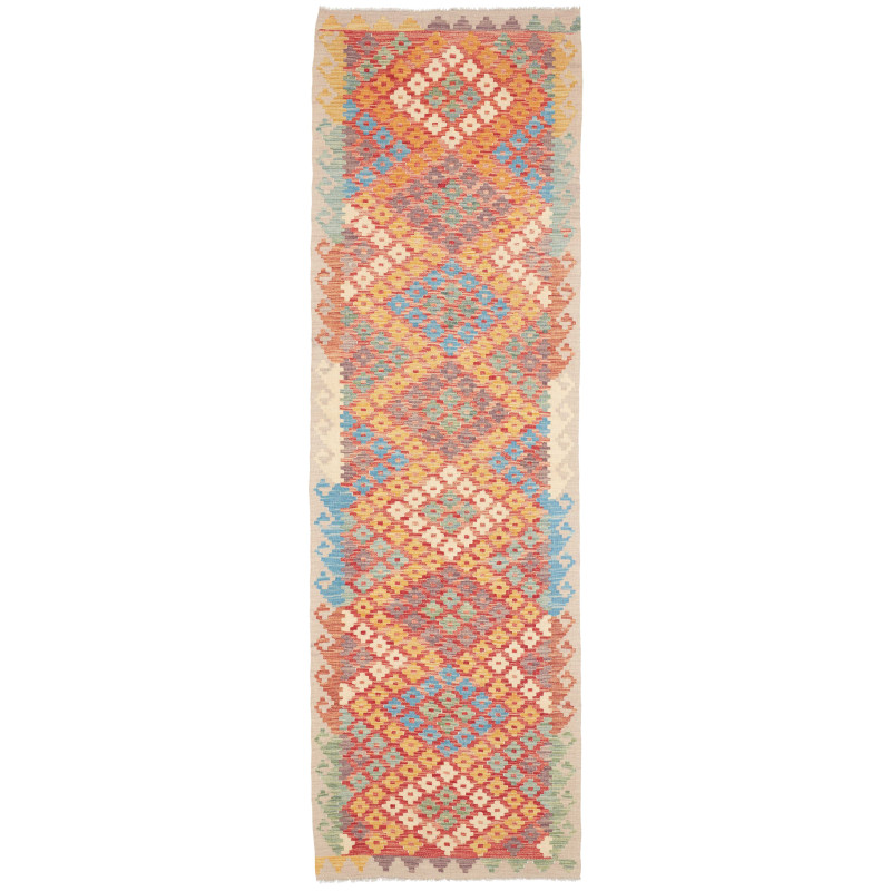 Rug Kilim Afghanistan 88x287 Terracotta Orange