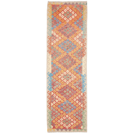 Rug Kilim Afghanistan 88x287 Terracotta Orange