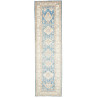 Rug Kazak Afghanistan 100x350 Sky Blue Ivory