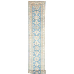 Rug Kazak Afghanistan 80x582 Light Blue Cream