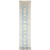 Rug Kazak Afghanistan 80x582 Light Blue Cream
