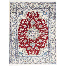 Hand Made Rug Nain Kashmar Persia 148x200 Red I
