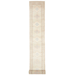 Rug Kazak Afghanistan 78x605 Cream Sky Blue
