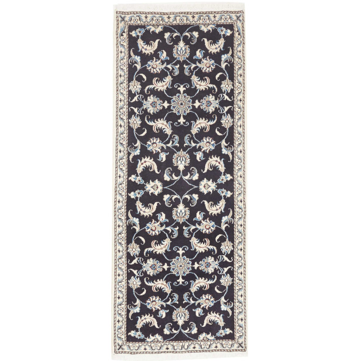 Hand Made Rug Nain Kashmar Persia 77x210 Dark B