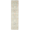 Rug Kazak Afghanistan 83x354 Soft Teal Cream