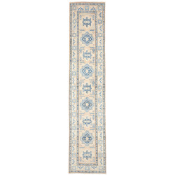 Rug Kazak Afghanistan 77x373 Beige Cream