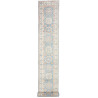 Rug Kazak Afghanistan 79x586 Sky Blue Cream