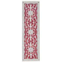 Hand Made Rug Nain Kashmar Persia 83x293 Red Iv