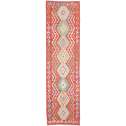 Rug Kilim Afghanistan 82x302 Terracotta Red Lig