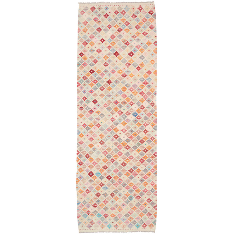 Rug Kilim Afghanistan 79x242 Off-white Multi-co