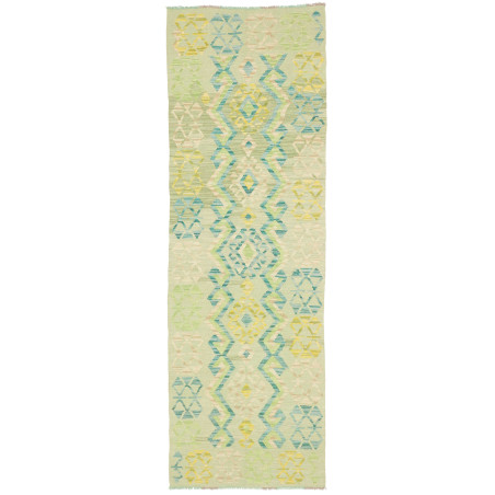 Rug Kilim Afghanistan 76x235 Mint Green Turquoi