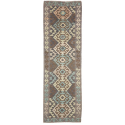 Rug Kilim Afghanistan 85x288 Grey Teal