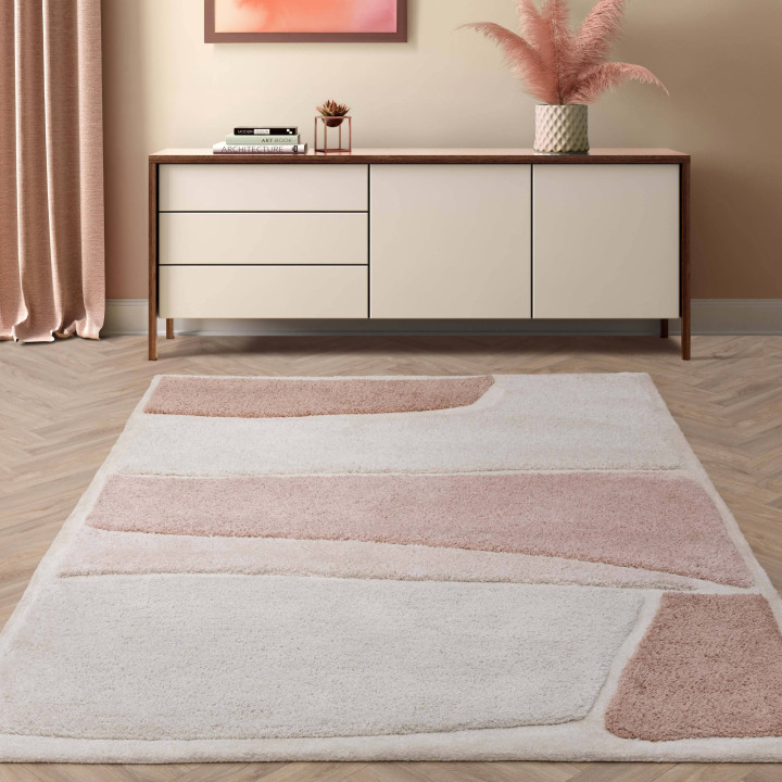 Tappeto Horizon geometrico beige tortora e sfuma