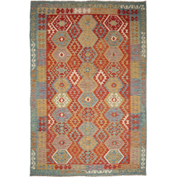 Kilim 200x297 Cm Kilim Afghanistan Hand-carded Wool