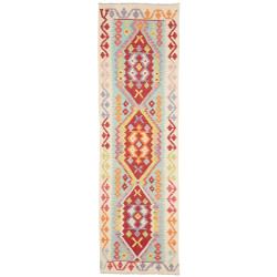 Rug Kilim Afghanistan 81x287 Cream Red