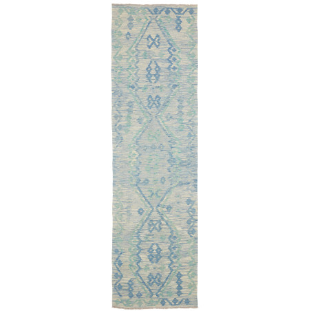 Rug Kilim Afghanistan 86x301 Light Blue Blue
