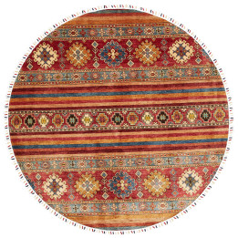 Hand Made Rug Samarkand Pakistan 195x195 Brick