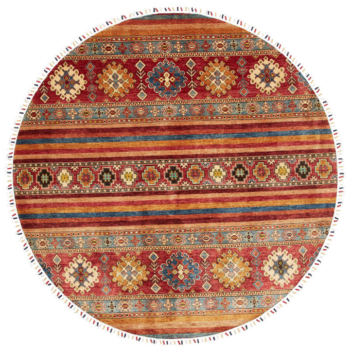 Hand Made Rug Samarkand Pakistan 195x195 Brick