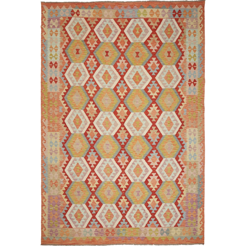 Kilim 197x293 Cm Kilim Afghanistan Hand-carded Wool (warp: