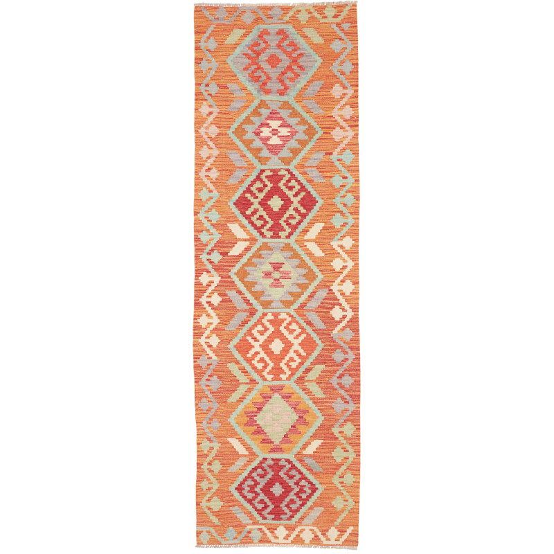 Rug Kilim Afghanistan 73x238 Terracotta Orange