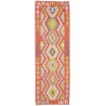 Rug Kilim Afghanistan 80x245 Terracotta Red Blu