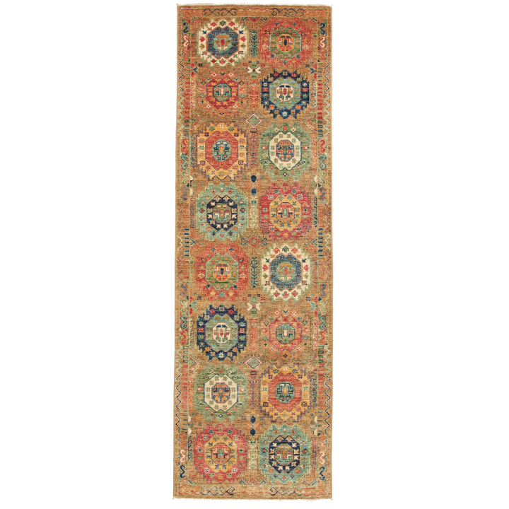 Tappeto Originale Floralia Pakistan 79x251 Ocra