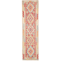 Rug Kilim Afghanistan 78x282 Red Blue