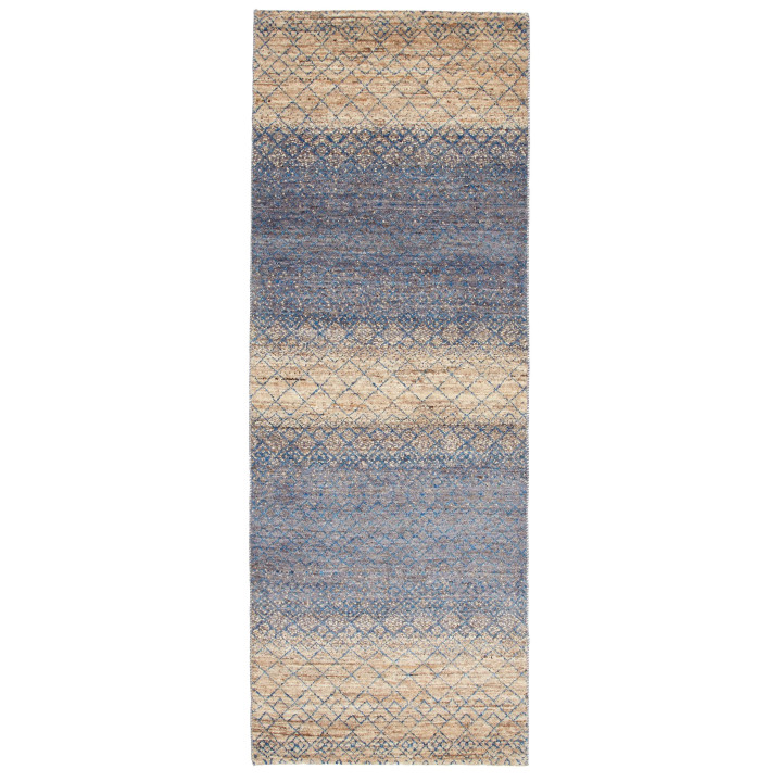 Hand Made Rug Cromopura Pakistan 78x216 Blue Be