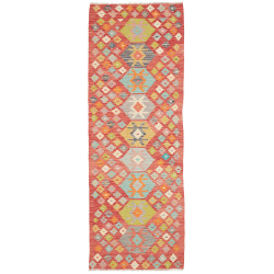 Rug Kilim Afghanistan 87x238 Terracotta Red Mul