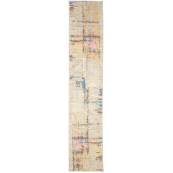 Rug Gabbeh Marrakech Pakistan 84x418 Beige Blue