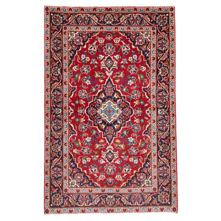 Rug Kashan Fine Persia 100x156 Red Dark Blue