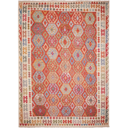 Kilim 253x351 Cm Kilim Afghanistan, Hand-carded Wool, Cotton