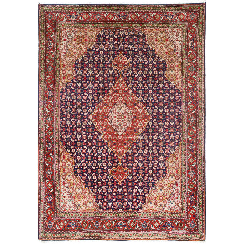 Rug Tabriz 40 Raj Persia 145x208 Navy Blue Bric